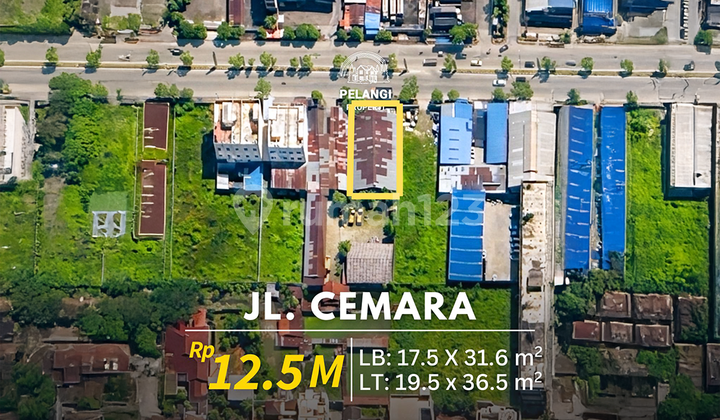Gudang Strategis di Jl. Cemara, Medan