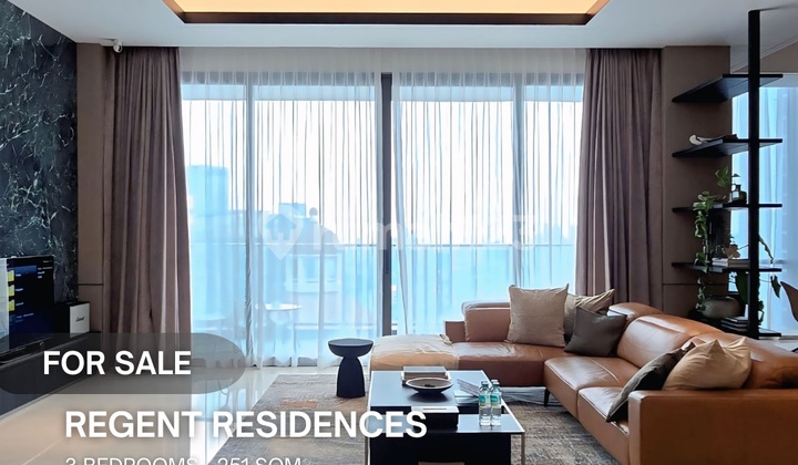 Best Price Regent Residences 3 Bedroom 251Sqm Furnished Private Elevator Jakarta Selatan