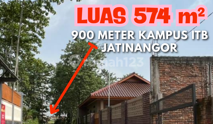 For Sale 900 Meter Land ITB Campus Jatinangor Front Width 16 Meters