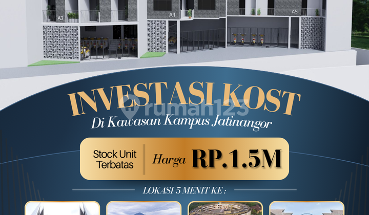 Investment Boarding House in Jatinangor Near Unpad ITB Freehold Passive Income 2