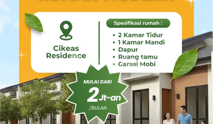 Rumah Siap Huni Cicilan 2Jutaan Dekat Cibubur Sudah SHM Rumah Siap Huni Cicilan 2Jutaan Dekat Cibubur Sudah SHM