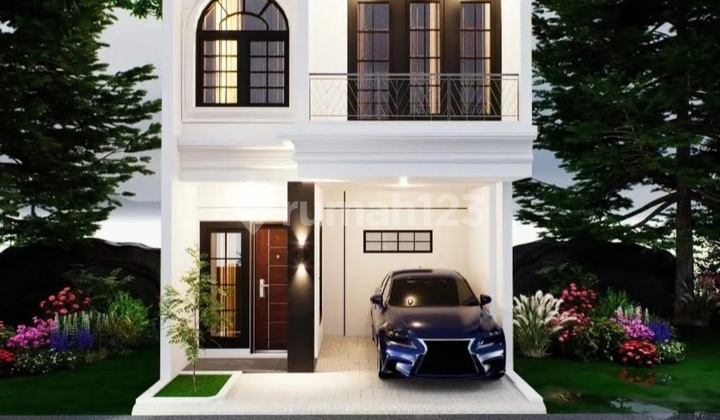 Rumah Mewah Klasik 2 Lantai di Jl H Icang Kelapa Dua Depok