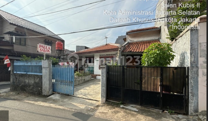 Bidang Tanah Luas 279 M² Berikut Bangunan Jl.kubis Kebayoran Baru