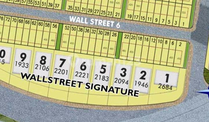 Jual Cepat !!! Kavling Commercial Wall Stree Pik 2