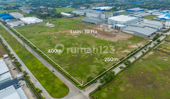 10 Hektar Tanah Industri Modern Cikande Posisi Hook di Bawah NJOP 10 Hektar Tanah Industri Modern Cikande Posisi Hook di Bawah NJOP