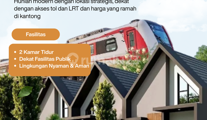 Rumah Minimalis Ala Eropa Dekat Cibubur Akses Tol dan LRT