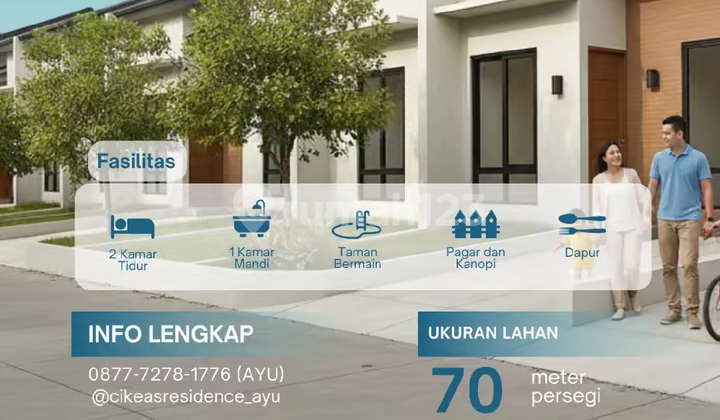 Rumah Cluster Cicilan 2 Jutaan Siap Huni Bebas Banjir