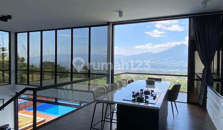 Villa with Exotic View, City Lights, and Mount Cijeruk in Bogor, West Java. Villa with Exotic View, City Lights, and Mount Cijeruk in Bogor, West Java.