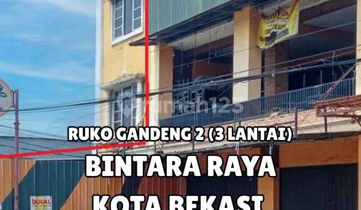 Price Drop For Sale By Auction, Two-Storey Shophouse Former Restaurant in Bintara, Bekasi (Can Be AJB) 1