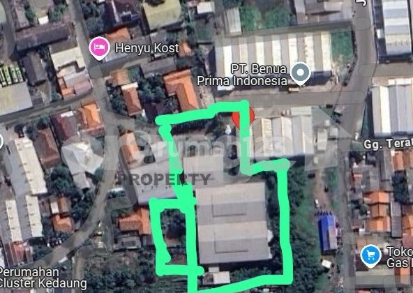 Dijual Gudang Beserta Bangunan 2 Lantai Jl Iskandar Muda Tangerang