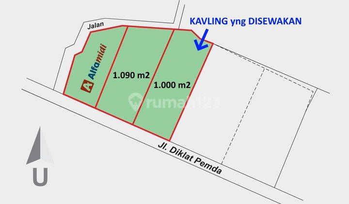 HOT HOT DISEWA CEPAT Lahan Komersial JL Diklat Pemda - ARYANA KARAWACI TANGERANG 2