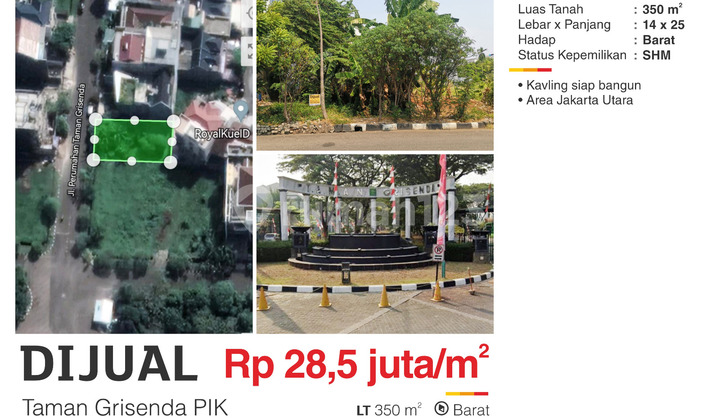 Dijual Kavling Residential di Taman Grisenda Pantai Indah Kapuk Pik Lal Dijual Kavling Residential di Taman Grisenda Pantai Indah Kapuk Pik Lal