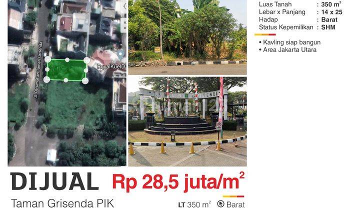 Cepat Kavling Residential Di Taman Grisenda pantai Indah Kapuk pik 2