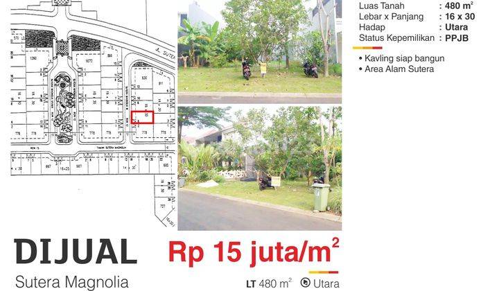 Hot Listing Dijual Kavling Siap Bangun Di Sutera Magnolia Alam Sutera 1