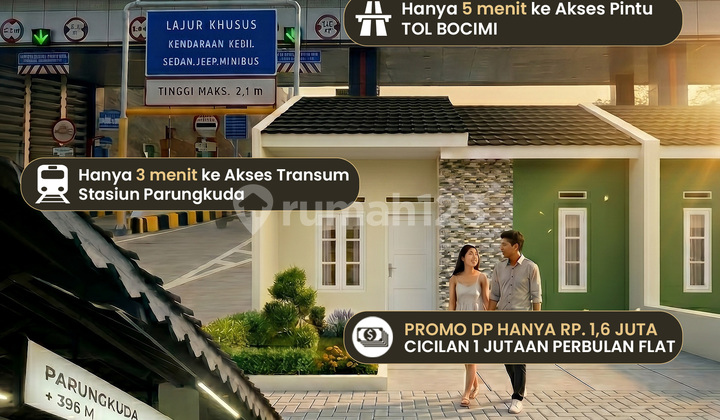 Rumah Subsidi Cicilan 1 Jutaan, Lokasi Strategis Dekat Stasiun Dekat Akses Tol Bocimi