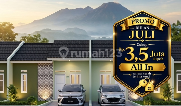 Dijual Rumah Subsidi - Cicilan 1 Jutaan Strategis, Dekat Stasiun dan Akses Tol