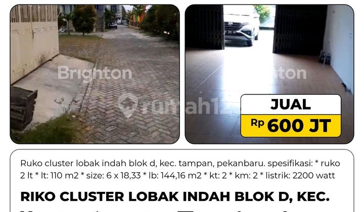 Shop House, 2 Floors, Freehold Title, in Pekanbaru City