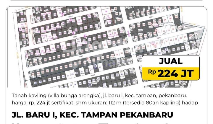 Tanah, SHM, di Pekanbaru Kota,