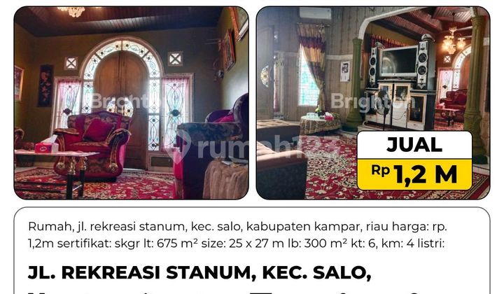 Rumah, SHM, Bangkinang Kota. 1