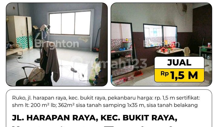 Ruko, 3 Lantai, SHM, di Pekanbaru Kota,