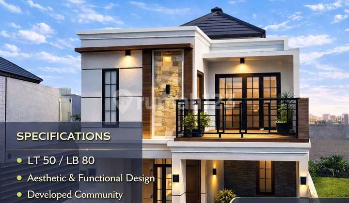 Rumah Siap Huni Gaya Bali Modern - Nyaman,Akses Super Strategis, Free Biaya Rumah Siap Huni Gaya Bali Modern - Nyaman,Akses Super Strategis, Free Biaya