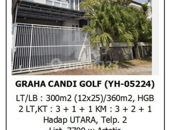 Rumah Mewah Semarang Atas Graha Candi Golf Pemandangan Kota 1