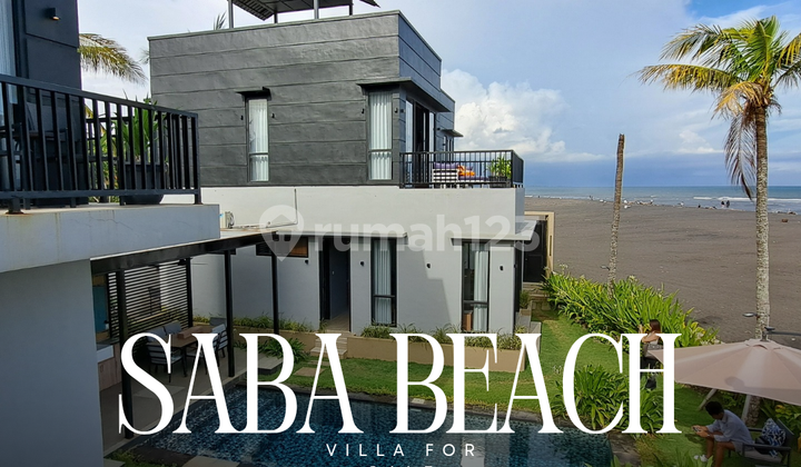 For Sale Luxury Beach Front Villa Saba Beach Gianyar Bali
