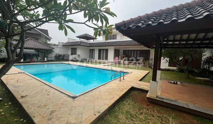 For Sale Beautiful Luxury House in a Compound, Comfortable and Scenic Location, Pejaten Area, Near Kemang, South Jakarta