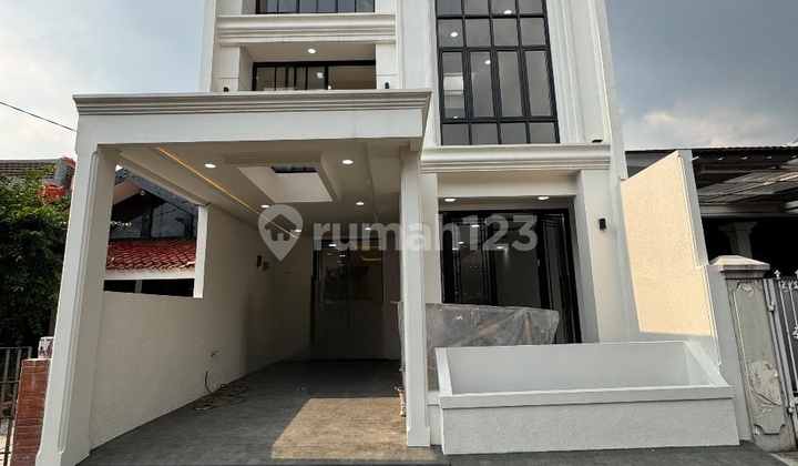 For Sale Brand New Modern Classic House, Strategically Located Near Pondok Indah Mall and Kebayoran Baru, Affordable Price, Pondok Pinang Area, South Jakarta
