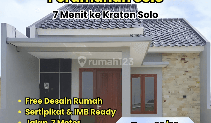 4 Km Ke Btc, Perumahan Solo 300 Jt An, Sertipikat Dan Imb Ready 2