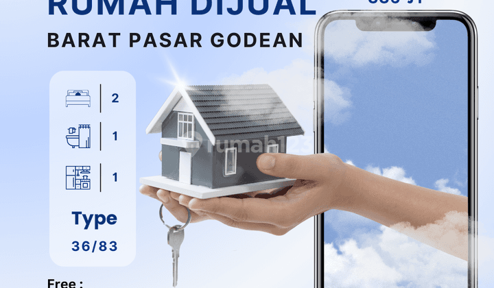 Rumah Dijual Free Bbn Bphtb, Barat Pasar Godean 1