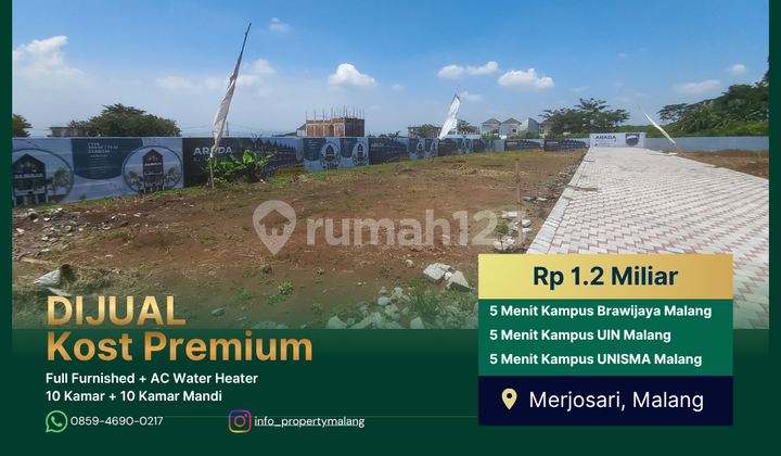 Kos For Sale SHM 5 Minutes to UIN Malang Campus Passive Income Hundreds of Millions Per Year