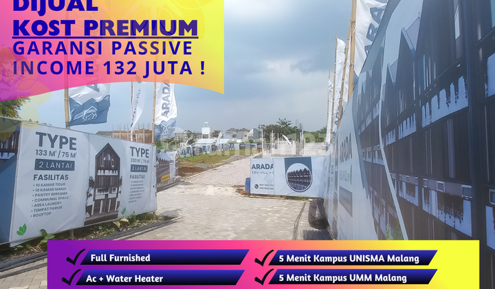 Kamar Mandi Dalam Semua 5 Menit Kampus Unisma Malang Kost Dijual Row Jalan 6 Meter