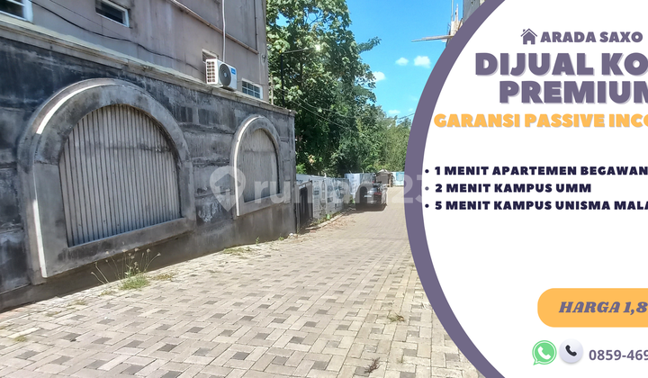 5 Minutes to Brawijaya University Malang, Suitable for Building a Premium RuKost with Split Certificate. 1
