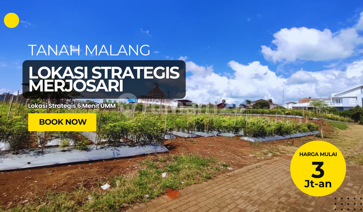 Tanah Kavling SHM Lokasi Merjosari Kota Malang