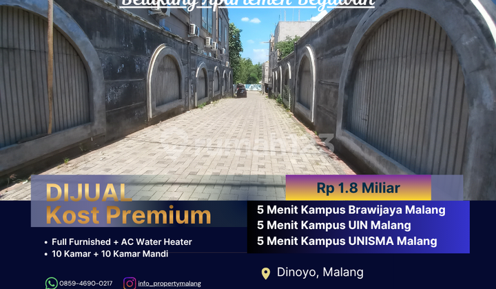 Suitable for Building a Boarding House, Split Certificate, 5 Minutes from UMM Campus Malang, Boarding House for Sale 1