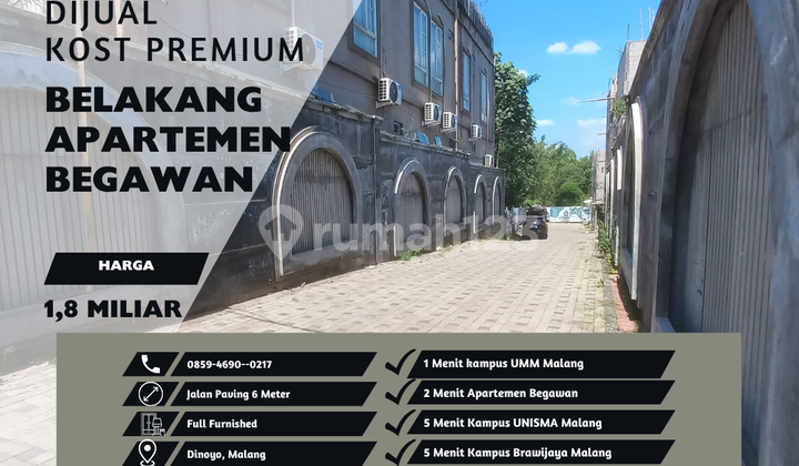 5 Minutes to Unisma Malang Campus Suitable for Boarding House Development Boarding House for Sale Freehold Title Ready 1