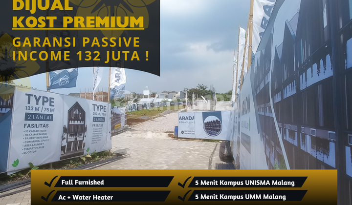 Jual Rukost 5 Menit Kampus Brawijaya Malang Pendapatan Ratusan Juta Setahun SHM Jual Rukost 5 Menit Kampus Brawijaya Malang Pendapatan Ratusan Juta Setahun SHM