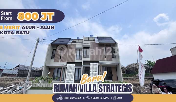 Rumah Villa Strategis Batu Malang Dekat Tempat Wisata