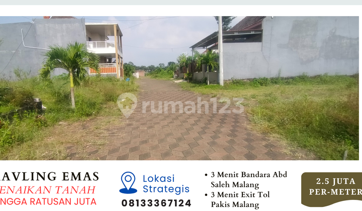 Tanah Dijual 3 Menit Gerbang Tol Pakis Malang SHM Split Tanah Dijual 3 Menit Gerbang Tol Pakis Malang SHM Split