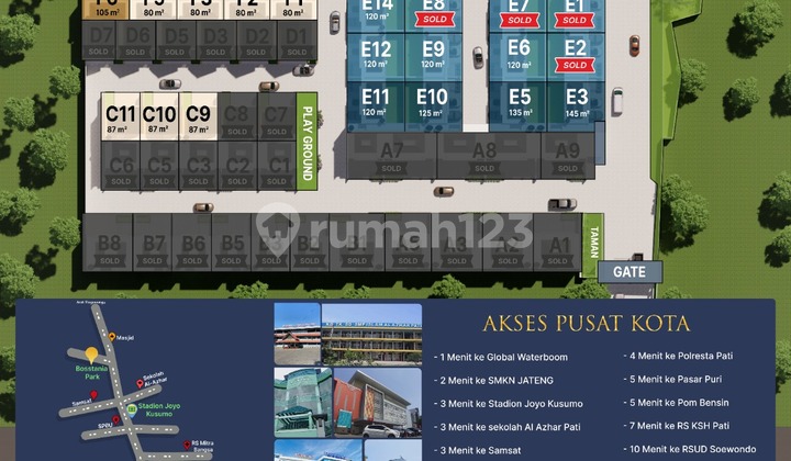 Siap Huni, Rumah, 2 Lantai, SHM, Dekat Tempat Wisata Siap Huni, Rumah, 2 Lantai, SHM, Dekat Tempat Wisata