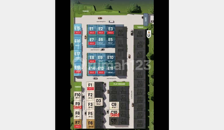 Rumah 2 Lantai, Spesial Promo Sisa 1 Unit, Dekat Rs Mitra Bangsa