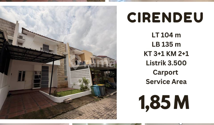 Rumah, 2 Lantai, di Cirendeu