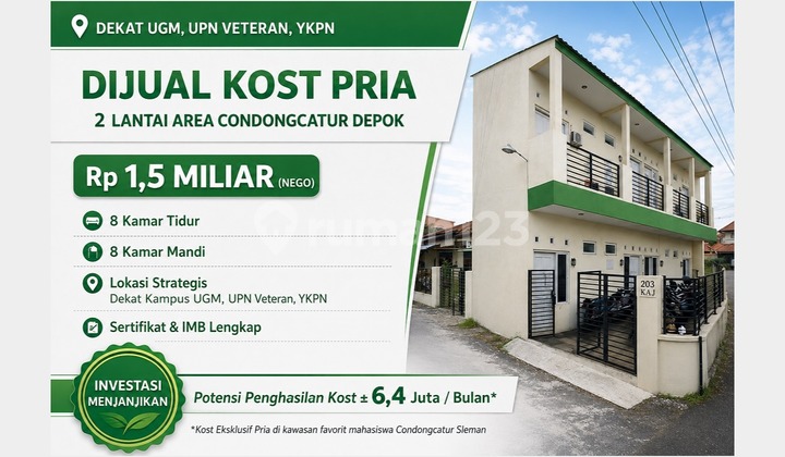 Super Deal! Kost Condongcatur Jogja Dekat Kampus Baru 2 Lantai Passive Income Stabil Super Deal! Kost Condongcatur Jogja Dekat Kampus Baru 2 Lantai Passive Income Stabil
