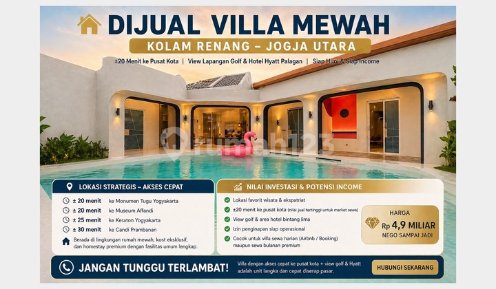 Luxury Villa North Jogja - Golf & Hyatt View, Prestige Living