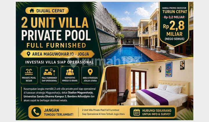 Villa Aktif Jogja - Passive Income Hundreds of Millions/Year