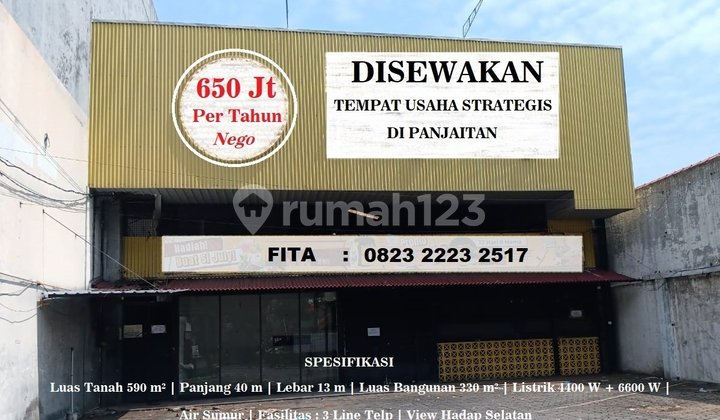 Disewakan Ruang Usaha Strategis di Kampung Kali Semarang 1