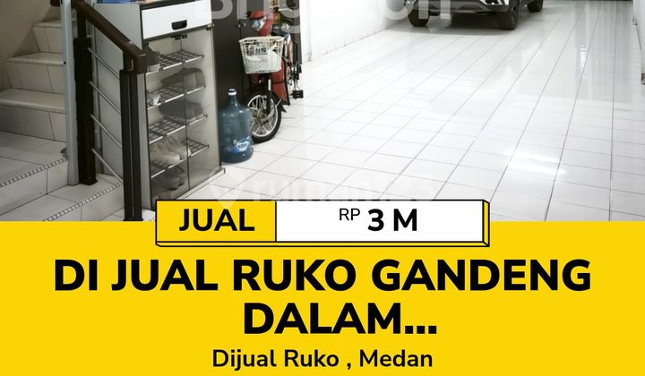 For Sale: Adjoined Shophouse in a Semi-Complex on Brigjend Katamso Street, Medan 1