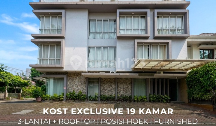 Price Reduced 40M > 37.5M Negotiable!! For Sale / Exclusive Boarding House with 19 Rooms, Bendungan Hilir - South Jakarta Furnished, Corner Unit, Commercial Area 1