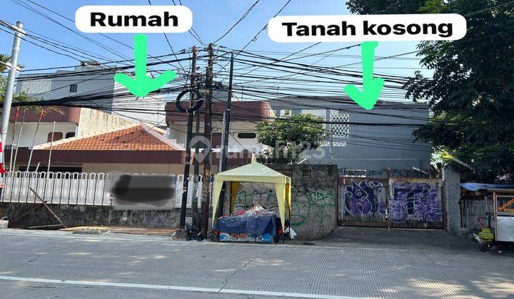 Rumah dan Kav Hoek di daerah Tomang. Lokasi sangat strategis untuk bukaa usaha/kantor 1